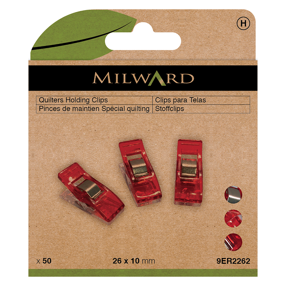 *Milward Quilting Holding Clips - Small (50pc)