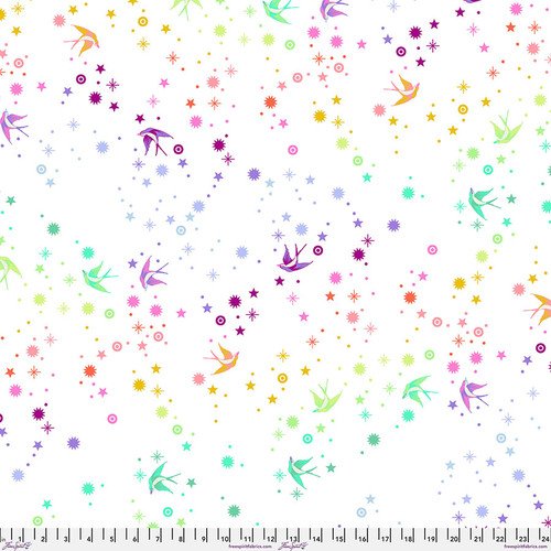 Fairy Dust - White || True Colors Minky