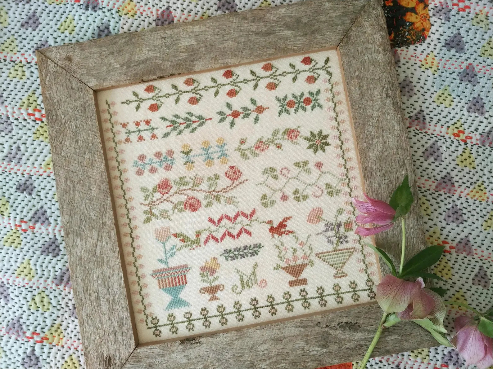 Manons Garden Cross Stitch pattern Mojo Stitches