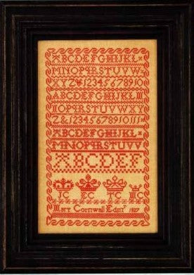 Mary Cornwall 1827 Cross Stitch Pattern by Hands Across the Sea