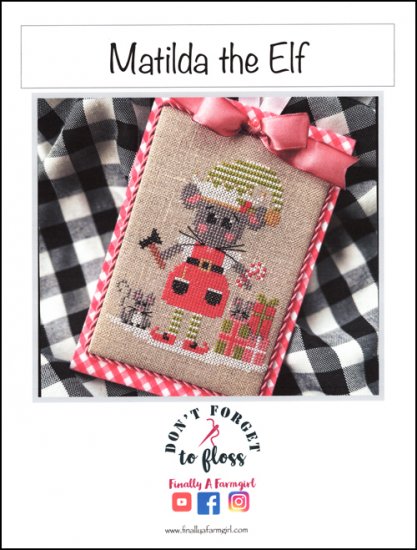 Matilda the Elf Cross Stitch Pattern by Finally A Farmgirl