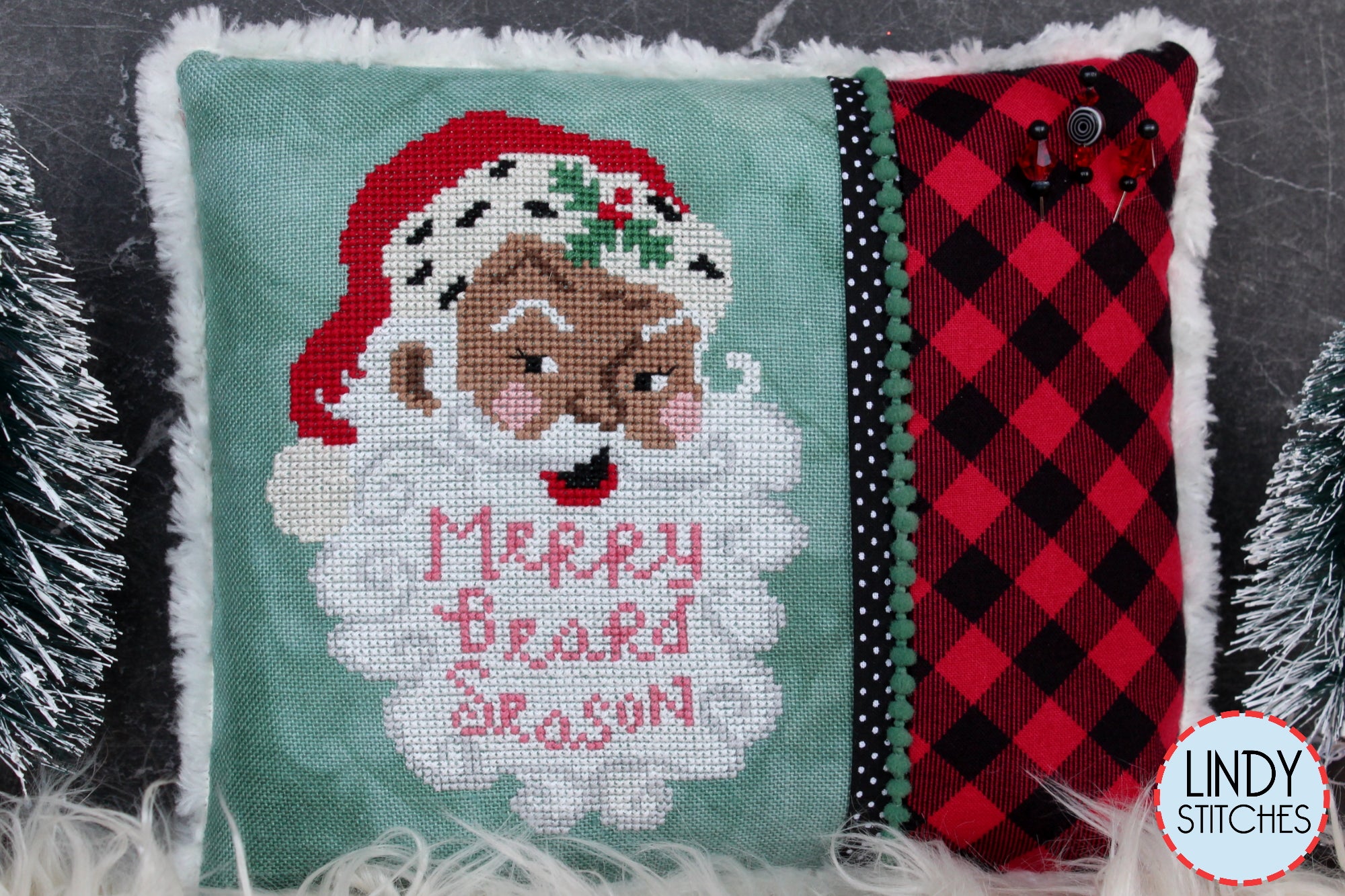 Merry Beard Season Cross Stitch Pattern Lindy Stitches Santa PDF