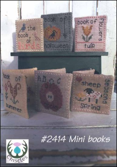 Mini Books Cross Stitch Pattern by Thistles