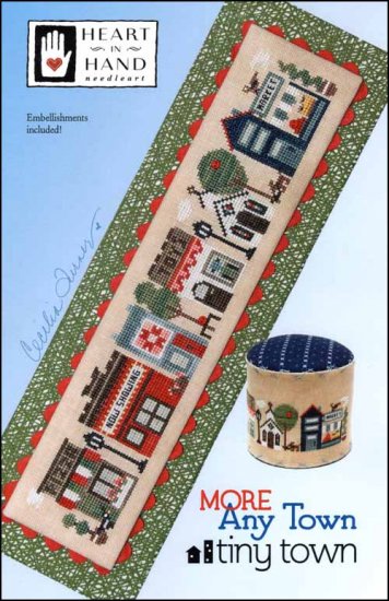 More Any Town Tiny Town Cross Stitch Pattern by Heart In Hand Needleart