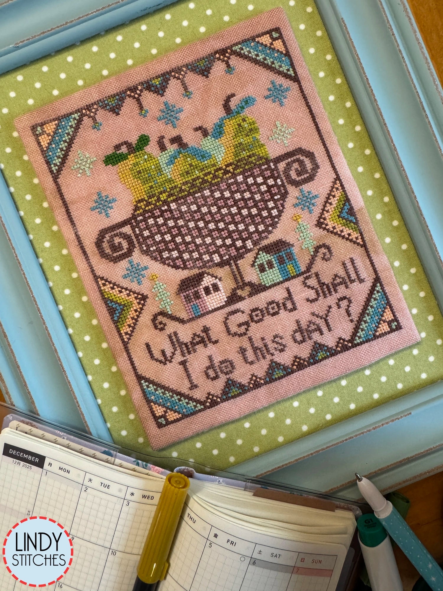 Morning Musings Lindy Stitches Cross Stitch Pattern