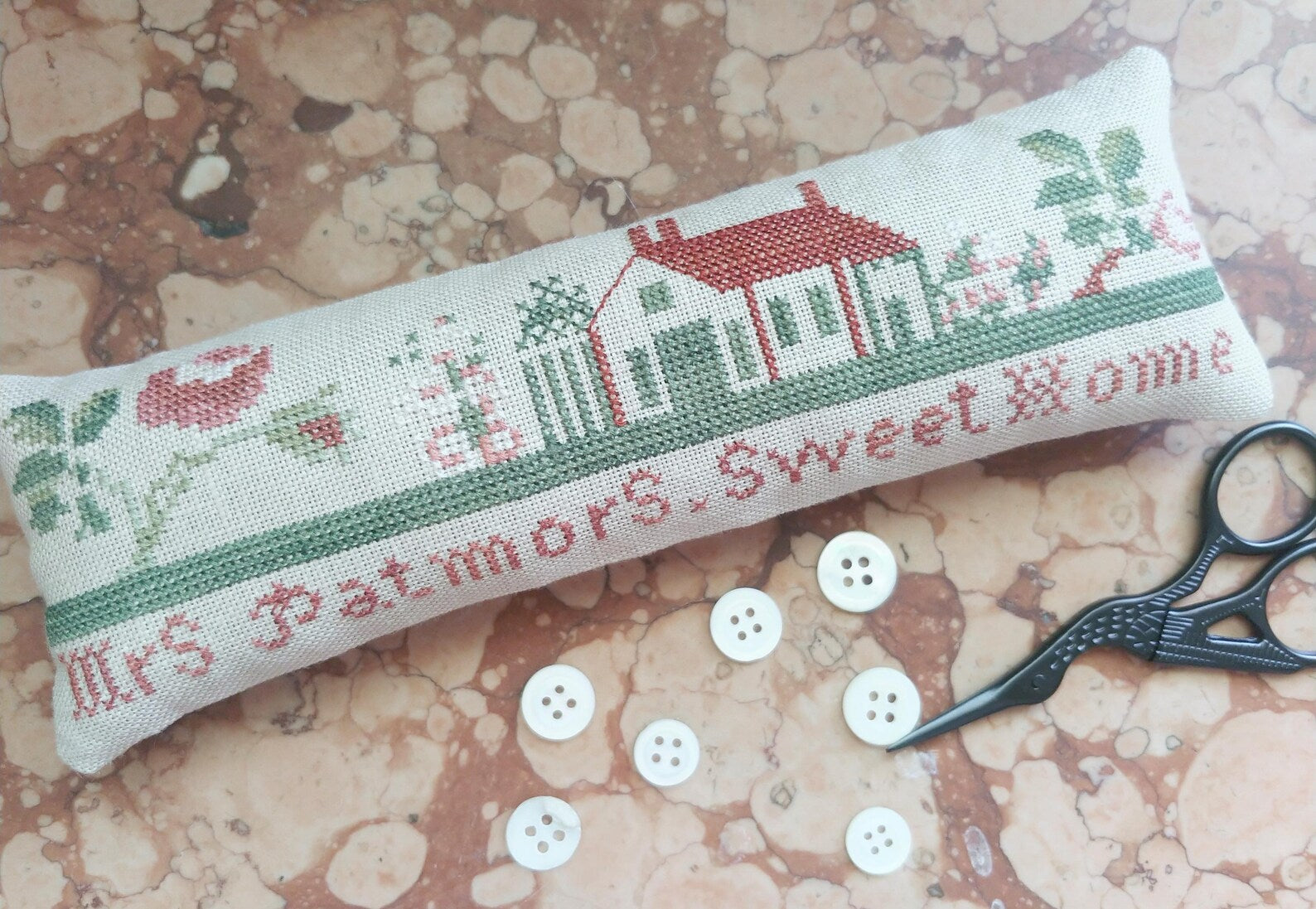 Mrs PatmorsSweet Home Cross Stitch Pattern by Mojo Stitches