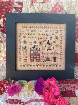 Mrs. Beesley's Summer House Cross Stitch Pattern by Pansy Patch Quilts and Stitchery