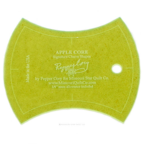 Missouri Star Small Apple Core Template for 5 Inch Charm Squares