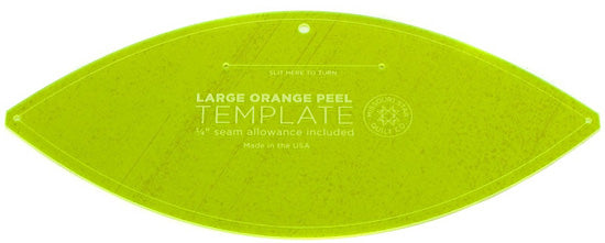 Missouri Star Large Orange Peel Template for 10 Inch Squares