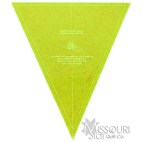 Missouri Star Large Simple Wedge Template for 10 Inch Squares