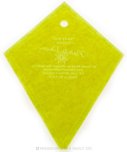 Missouri Star Small Periwinkle (Wacky Web) Template for 5 Inch Squares