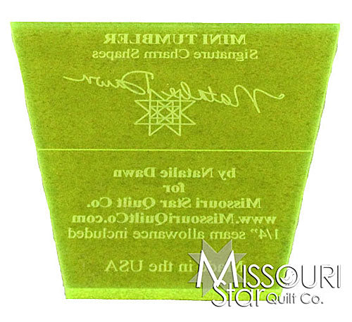 Missouri Star Mini Tumbler Template for 2.5 Inch Squares