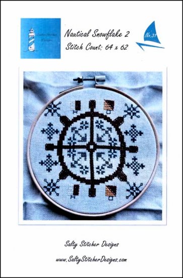 Nautical Snowflake 2 Cross Stitch Pattern by Salty Stitcher Designs