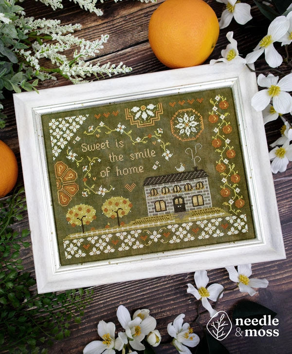 Needle and Moss HOME SO SWEET Cross Stitch Pattern
