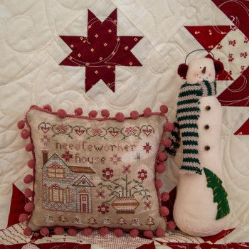 Houses on Peppermint Lane Chart 8: Needleworker House Cross Stitch Pattern by Pansy Patch Quilts and Stitchery