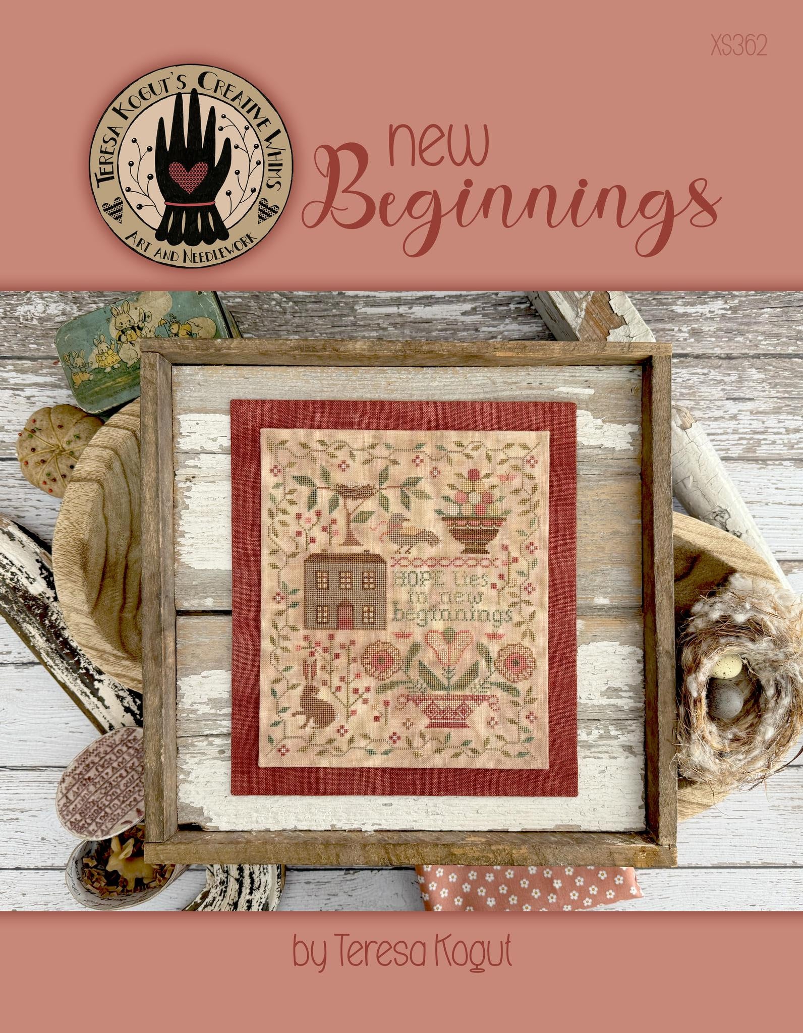 New Beginnings Cross Stitch Pattern by Teresa Kogut Nashville Market