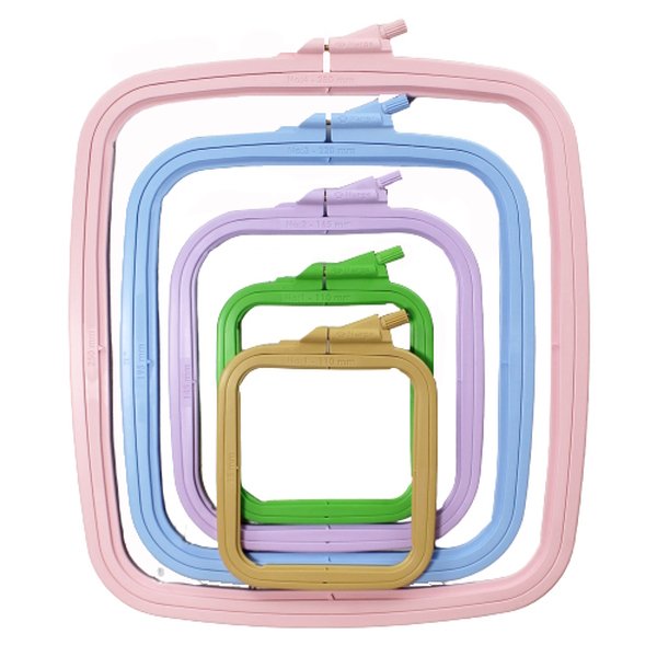 Nurge Embroidery Hoop No.1 - Square Plastic 110mm x 95mm