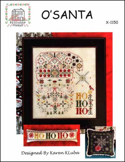 O Santa Counted Cross Stitch Pattern by Rosewood Manor