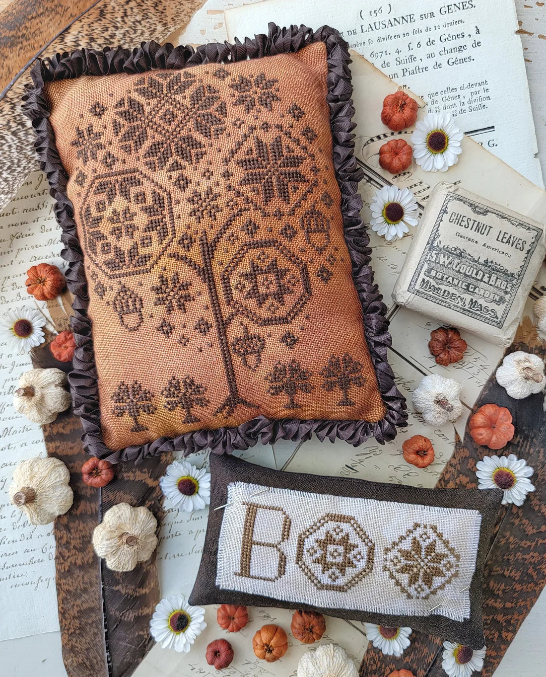 October Quakers Cross Stitch Pattern Hello from Liz Mathews