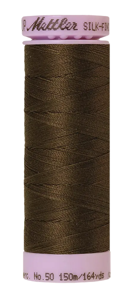 Mettler Cotton Silk Finish 50wt 150m Olive