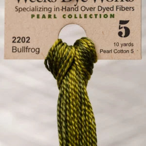 Bullfrog 2202 Weeks Dye Works Perle #5 Hand-Dyed Embroidery Floss