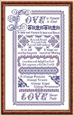 Love with a Capital L - Cross Stitch Chart