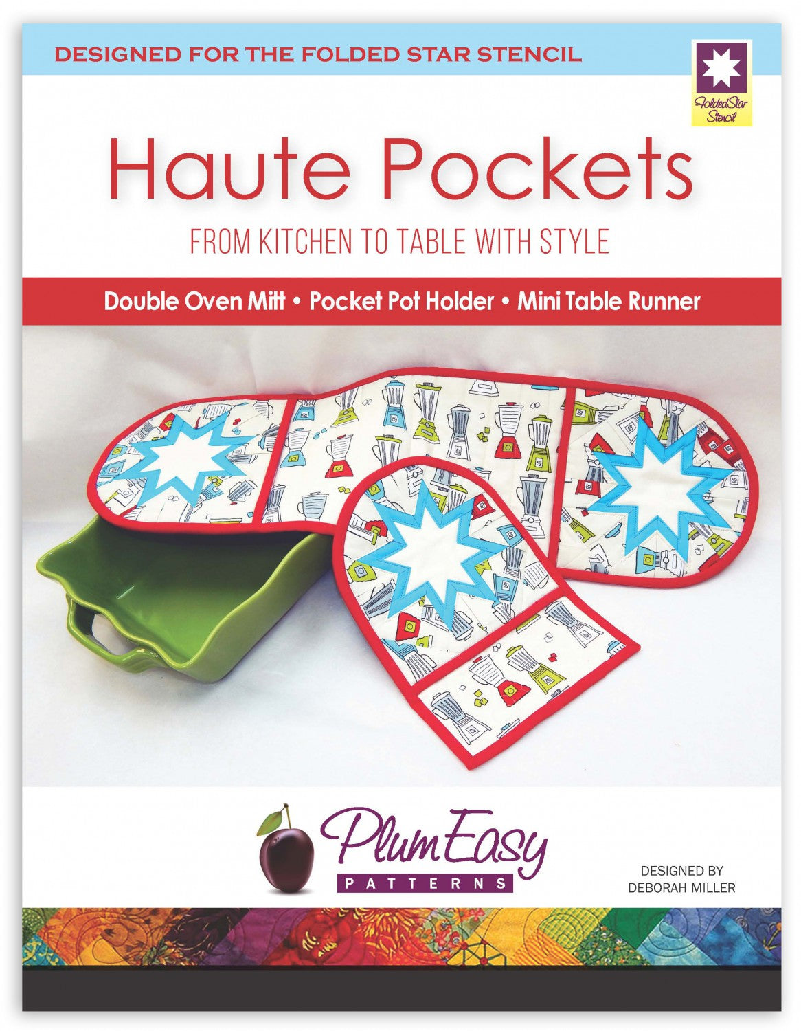 Haute Pockets Oven Mitt - Plum Easy Patterns