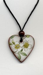 Stockwell Ceramics Pendant {Heart Magnolia}