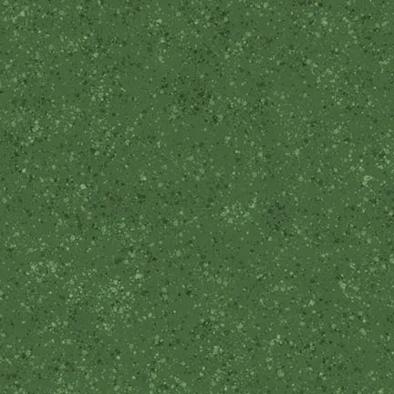 Paint Pop Dark Green Speckled Fabric Yardage
