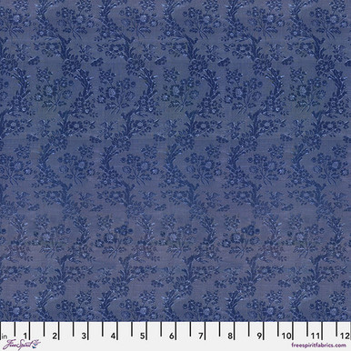 Free Spirit Fabrics - Indigo Palette by Tim Holtz - PWTH296.INDIGO - Indigo Tapestry