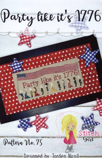 Party Like It's 1776 Cross Stitch Pattern by Little Stitch Girl