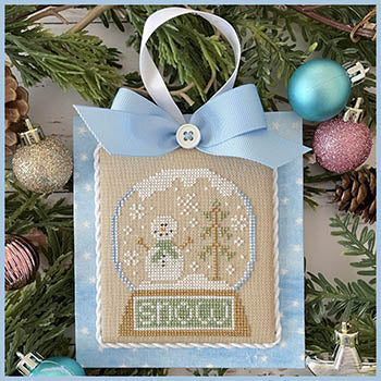 Pastel Collection 4 Snow Globe Cross Stitch Pattern Country Cottage Needleworks