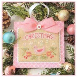 Pastel Ornament Part 5: Christmas Bird Cross Stitch Pattern by Country Cottage Needleworks
