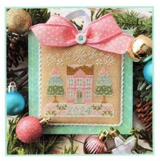 Pastel Ornament Part 1: Christmas House Cross Stitch Pattern by Country Cottage Needleworks