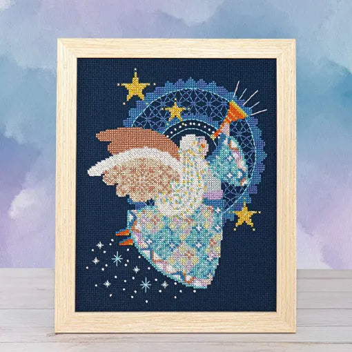Patchwork Angel Cross Stitch Pattern by Counting Puddles