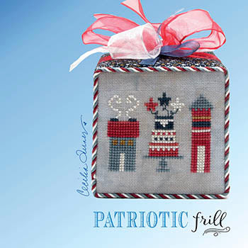 Patriotic Frill Cross Stitch Pattern by Heart In Hand Needleart *NEW*