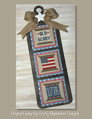 Patriotic Spool Trio Cross Stitch Pattern by Crafty Bluebonnet Designs