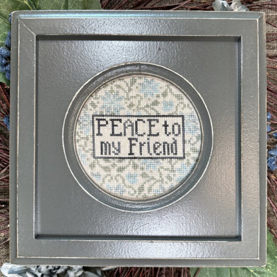 Peace To My Friend Cross Stitch Pattern by My Big Toe Designs