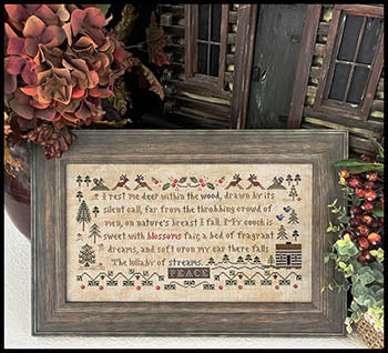 Peace Cross Stitch Pattern by Little House Needleworks