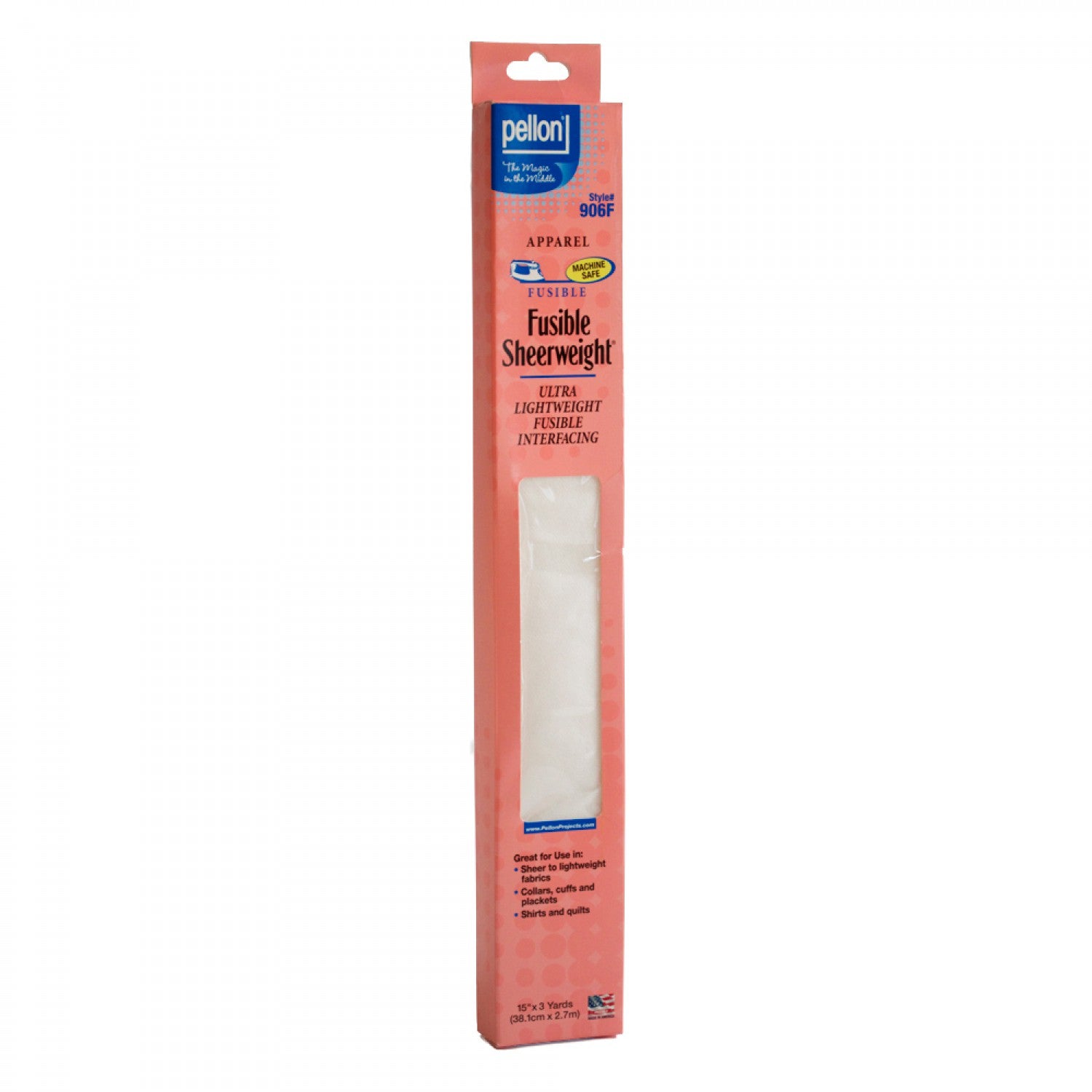 Pellon 906F Fusible Sheer Weight Interfacing 15inX3yd