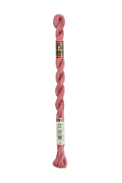 DMC 223 Rosewood Perle #5 Cotton