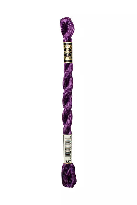 DMC 327 Dark Purple Perle #5 Cotton