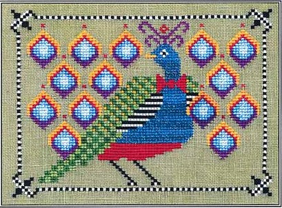 Persnickety Peacock Cross Stitch Pattern by Artful Offerings