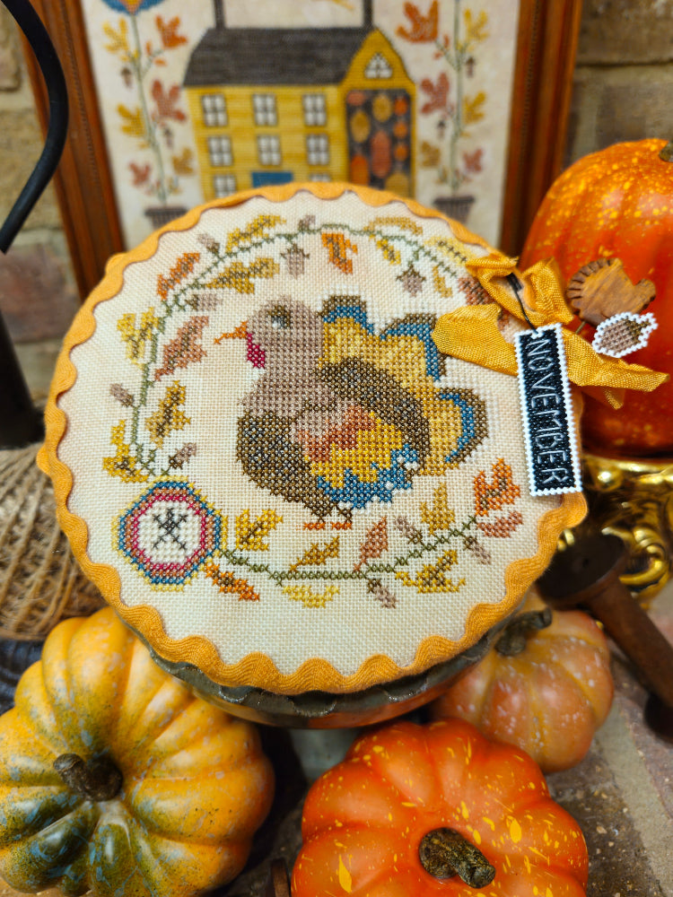 Turkey Pin Drum Shortie #11 by Quaint Rose Needlearts - Pre-Order Ships In September 2026