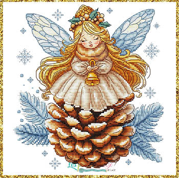 Pine Cone Angel Cross Stitch Pattern by Les Petites Croix de Lucie