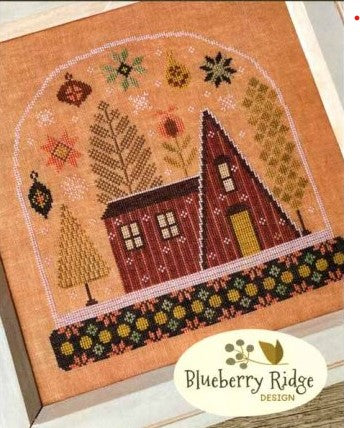 Pinetree Chalet Cross Stitch Pattern by Blueberry Ridge Design