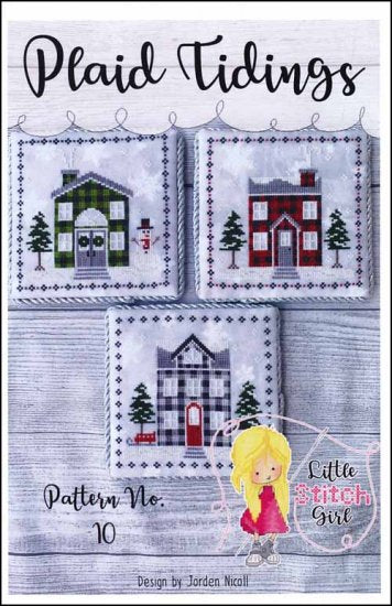 Plaid Tidings Cross Stitch Pattern by Little Stitch Girl