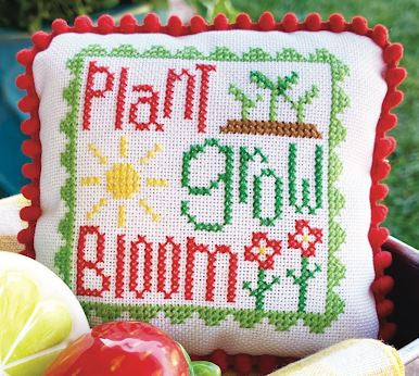 Plant, Grow, Bloom Cross Stitch Pattern by Primrose Cottage Stitches