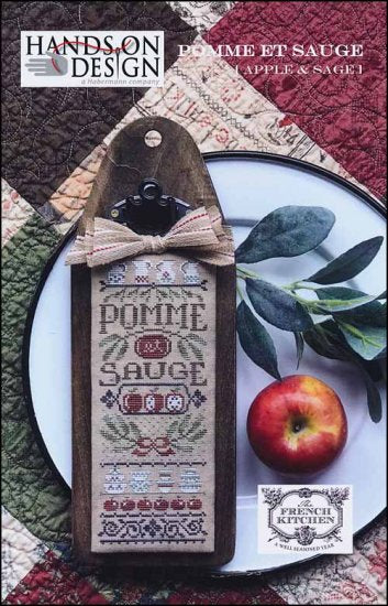 Pomme Et Sauge Cross Stitch Pattern by Hands On Design