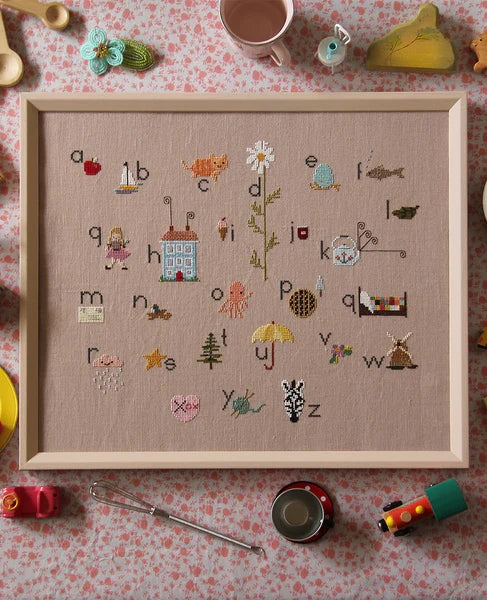 My Sweetiepie ABCs Cross Stitch Sampler Pattern by Posie